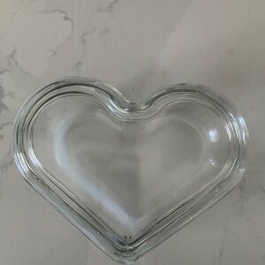 Heart-Shaped Glass Dish